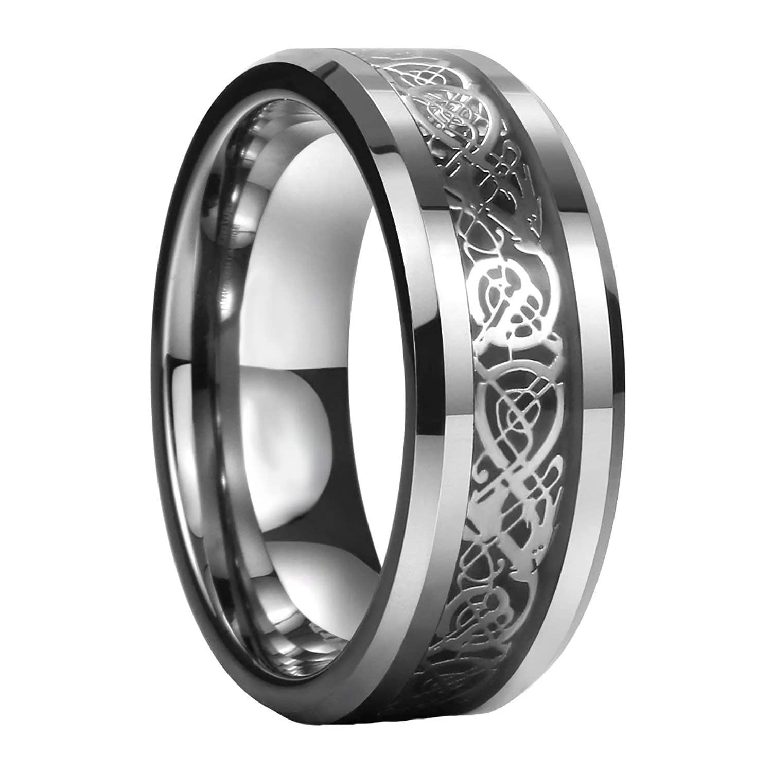 vientiq Men's Stainless Steel Western Style Band Rings Collection for Men/Boy's-picture-16