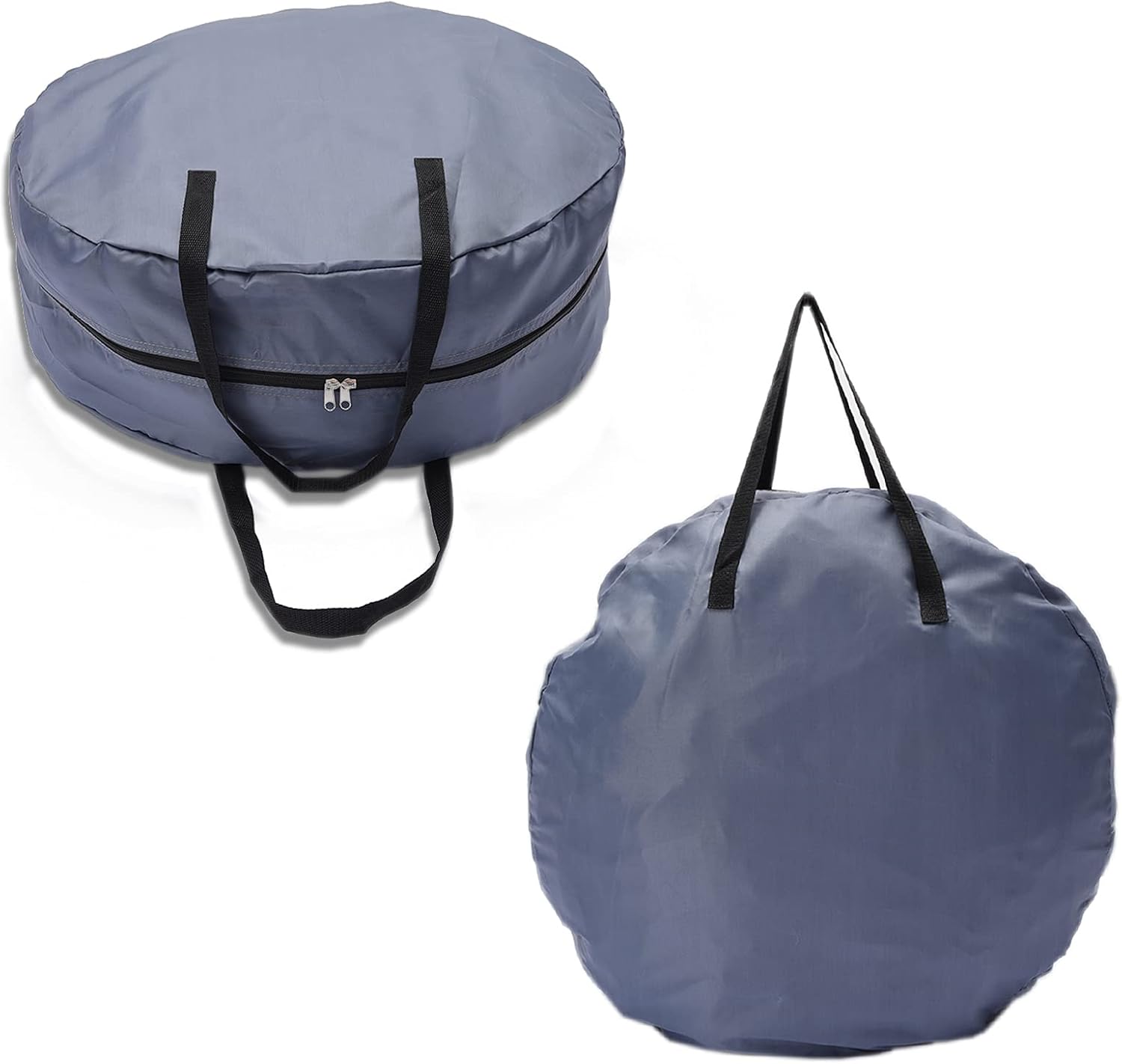 2pcs Christmas Wreath Storage Bag 36in, Garland Wreaths Container Water Resistant Holder with Front Dual Zippered & Reinforced Handle, Moving Totes, Under The Bed Garage Storage