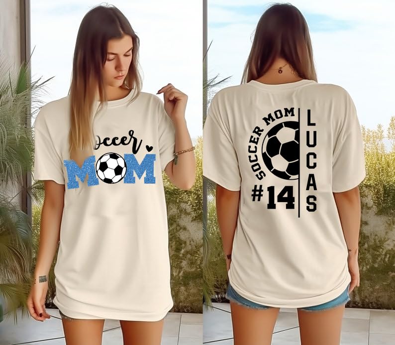 Personalized Soccer Mom Shirt, Colorful Sweatshirt and Gifts4