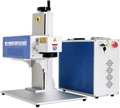 CO2 Galvo Laser Engraver Laser Marking Machine Laser Marker 30W, 140140mm Lens with D80 Rotary Axis Class 1 Laser Output Power 0.39mW