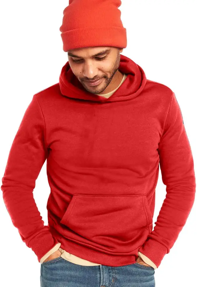 Blusa de Moletom Canguru Masculina com Capuz Slim Fitness