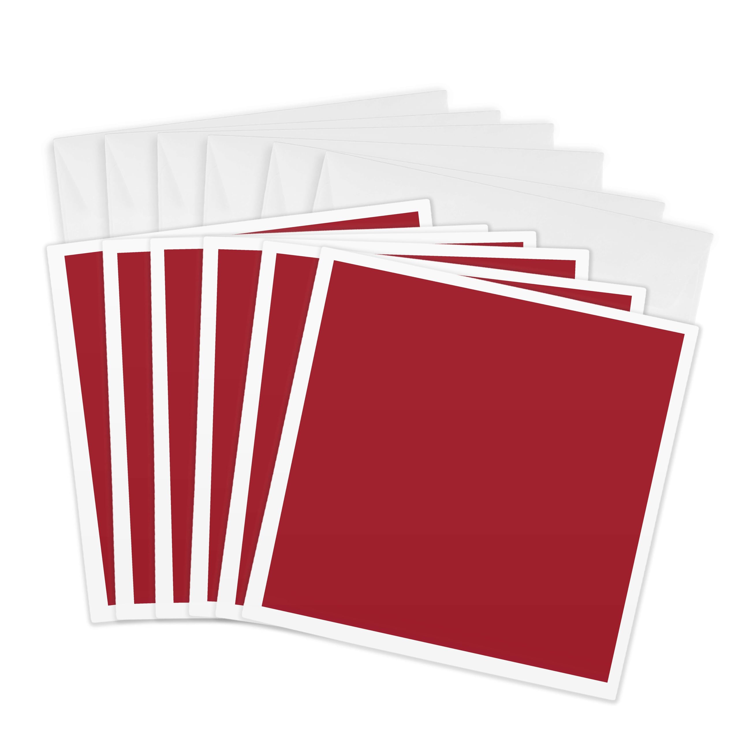 3dRose gc_280022_1 6 x 6-Inch "Image of Rumba Red Color Tone" Greeting Card (Pack of 6)