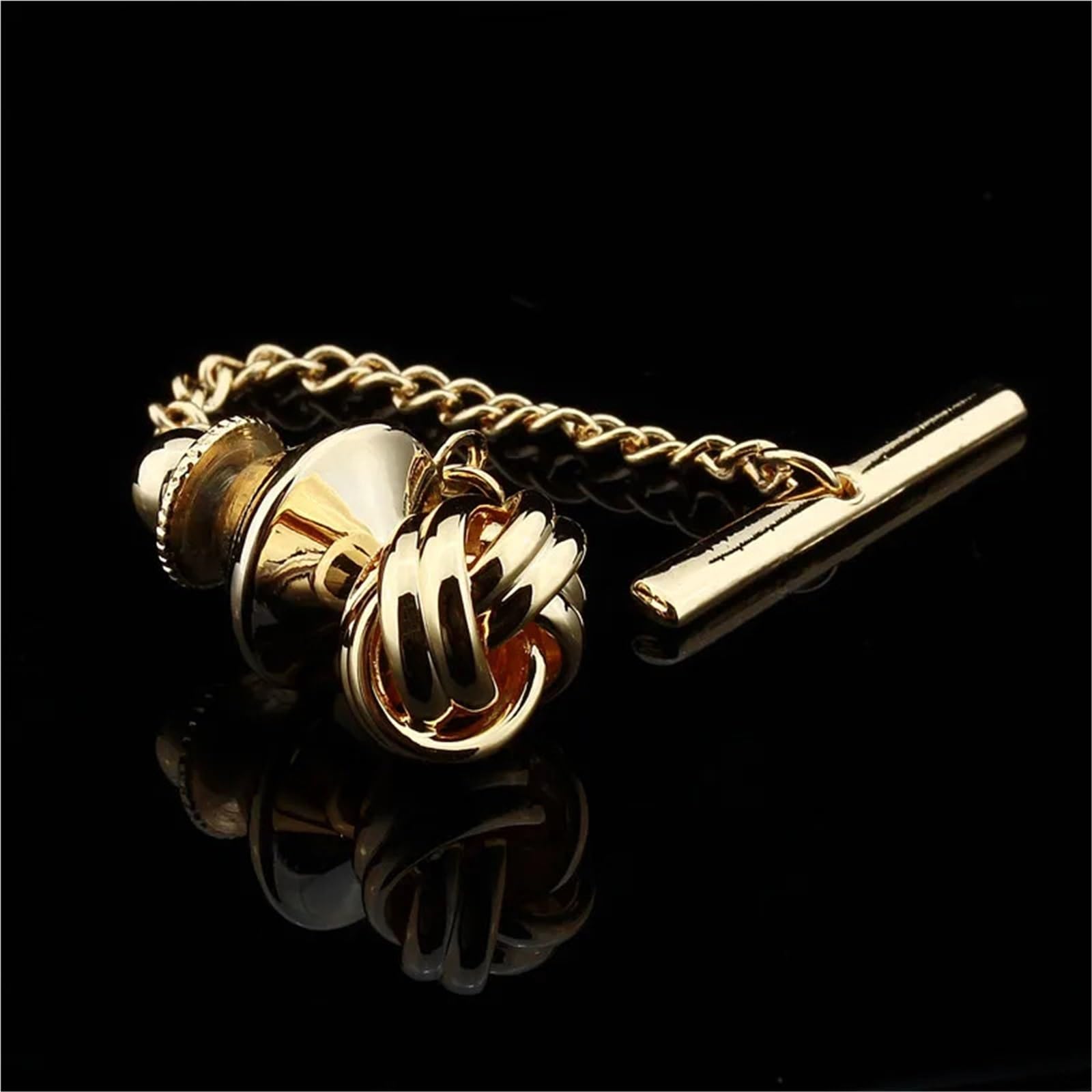 3 pezzi di fermacravatta con nodo in metallo catena, da uomo for matrimonio, gioielli decorativi for cravatte Per Uomo