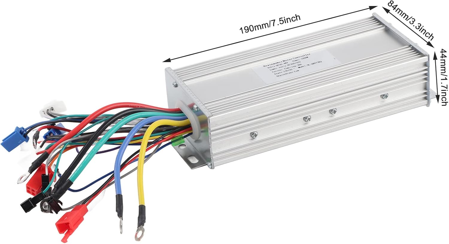 Alomejor Electric Bike Motor Controller, High Power 36V 48V 1000W Hub Motor Controller Hall Sensor Technology for e-Bike Conversion Cyclists Commuters Urban Riders