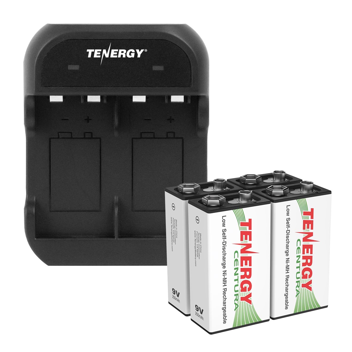 Tenergy Centura 4-Pack + Charger