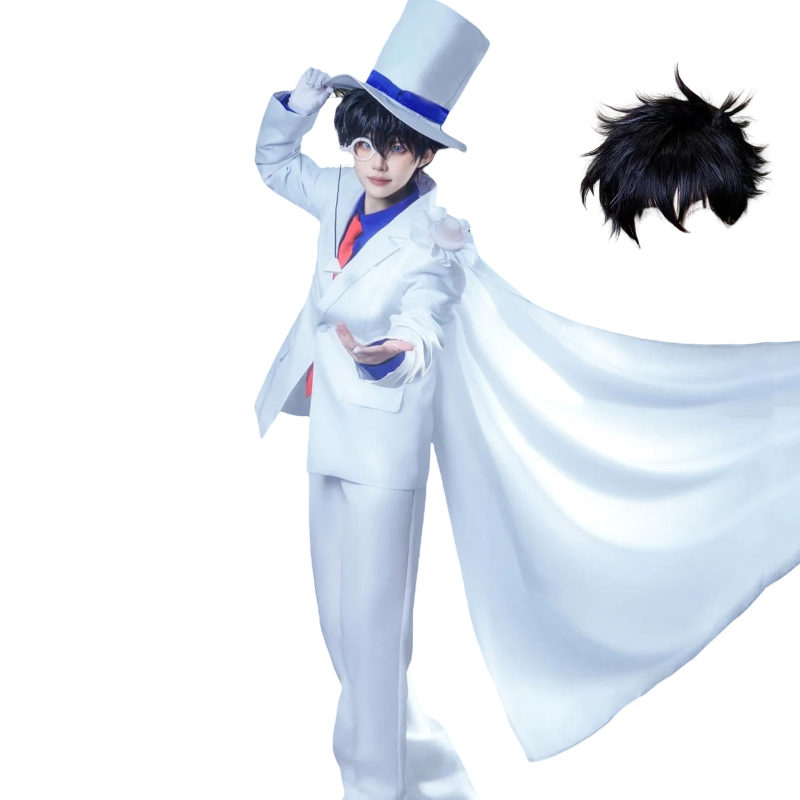 名探偵コナン⭐︎怪盗キッドコスプレセット Amazon.co.jp: 名探偵
