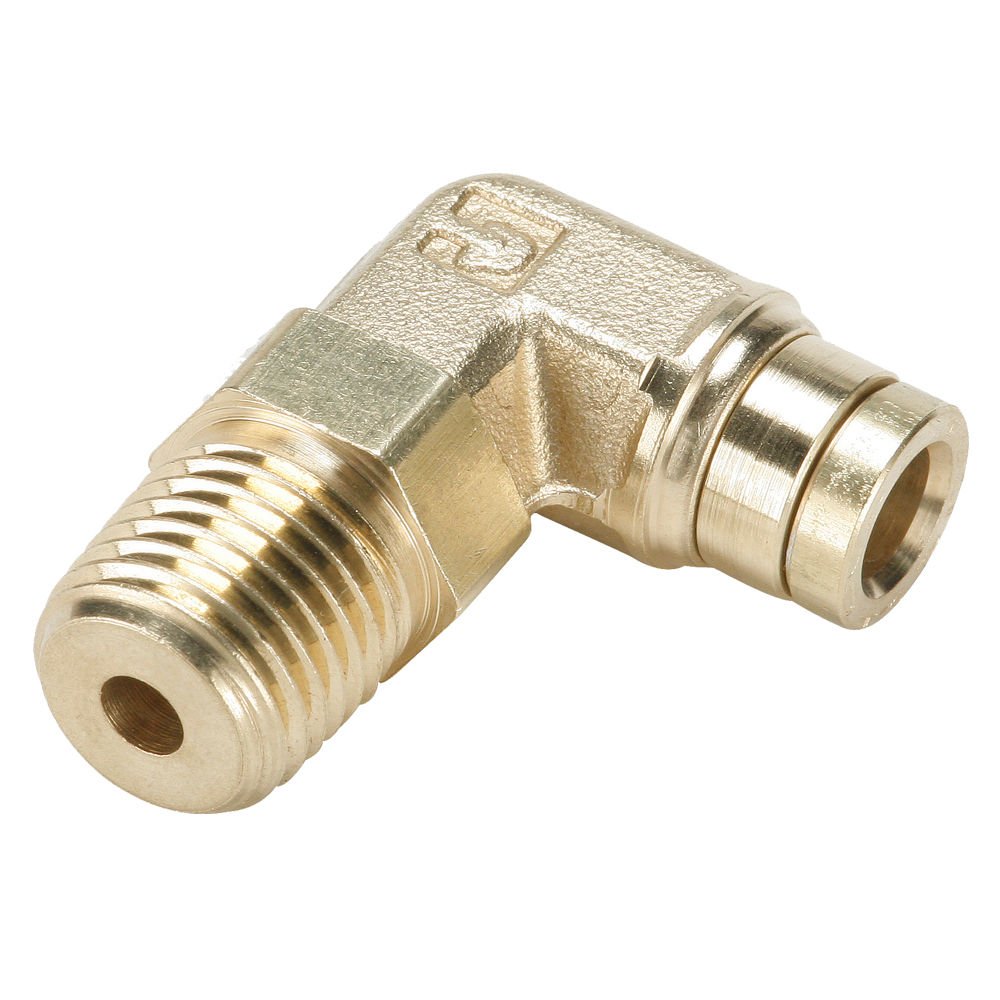Parker 169PMTR66 Brass PushtoConnect D.O.T. Fitting, Tube to Pipe