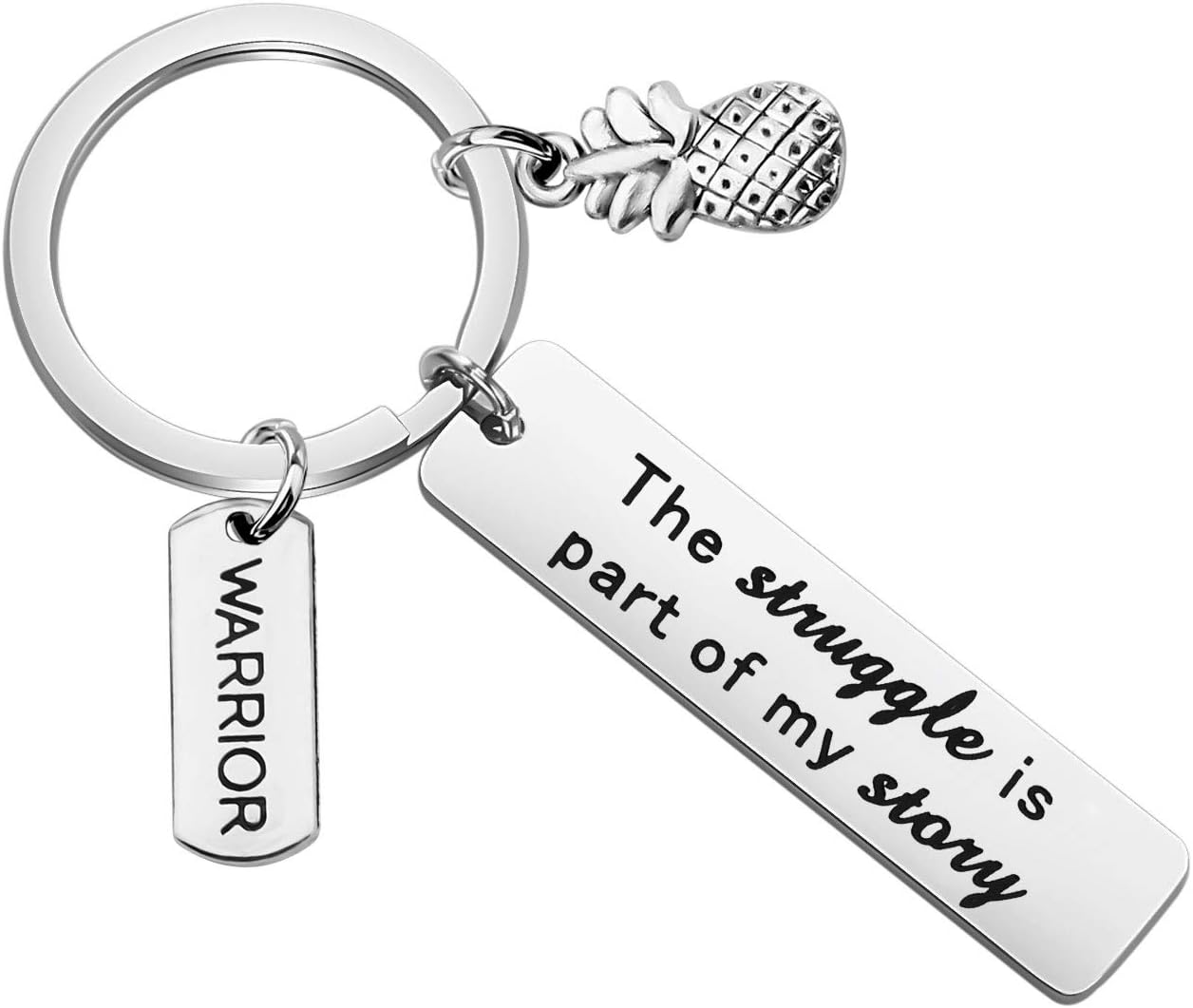 CENWACENWA IVF Infertility Warrior Jewelry The Struggle Is Part Of My Story Keychain Infertility Gift IVF Encouragement Gift