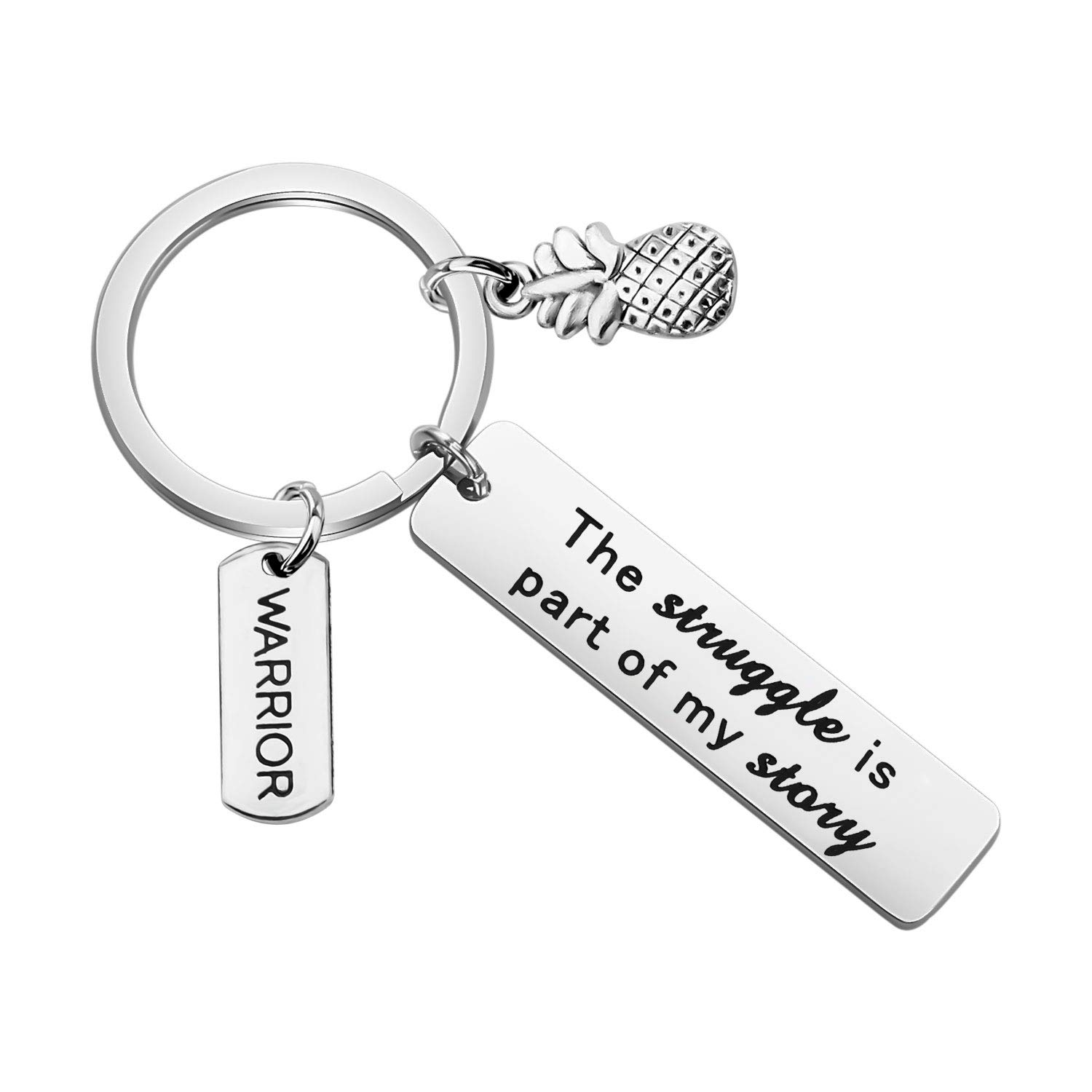 CENWACENWA IVF Infertility Warrior Jewelry The Struggle Is Part Of My Story Keychain Infertility Gift IVF Encouragement Gift