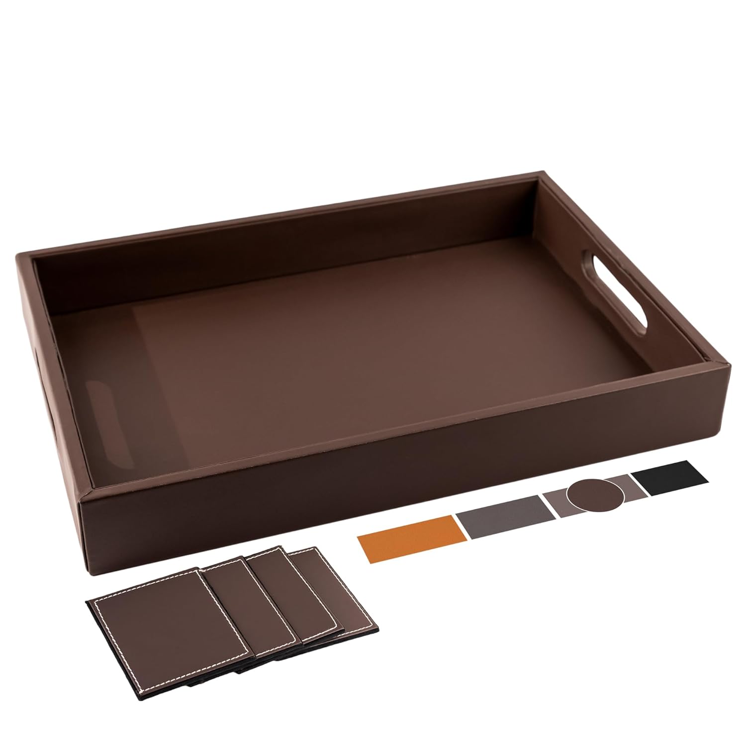 Birch & Co. Wooden Tray For Serving 10 Inch X 15 Inch Round Shape