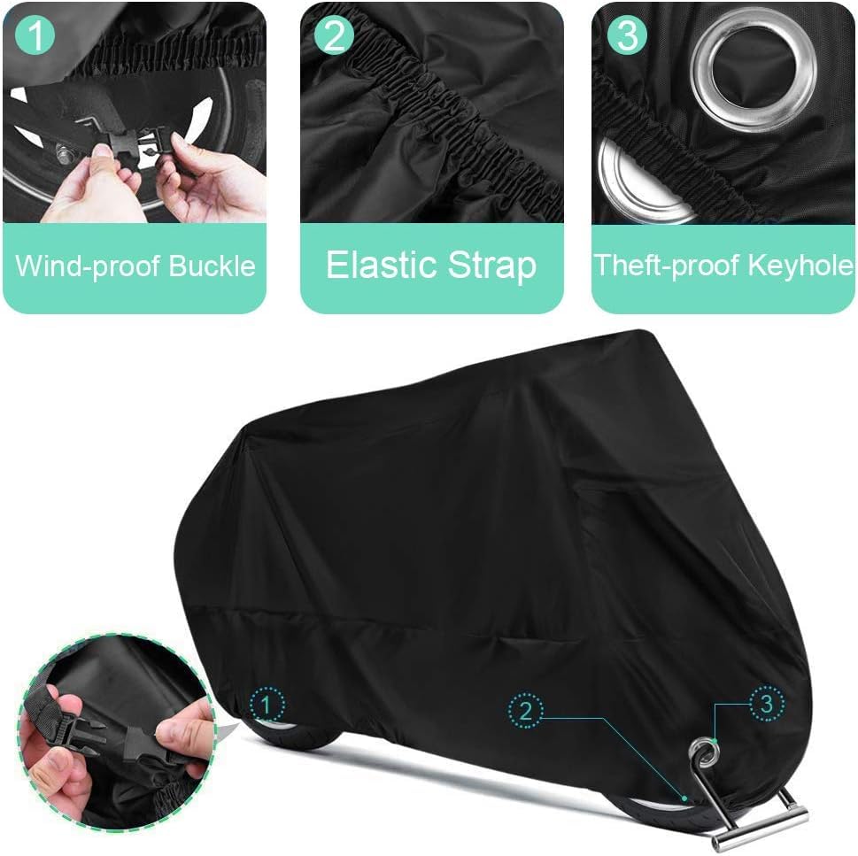 Housse Moto Interieur Housse Moto Intérieur Erato - Tissu Stretch Respirant 295x109x140cm - Protection Anti-Poussière Et UV Accessoire Entretien Moto