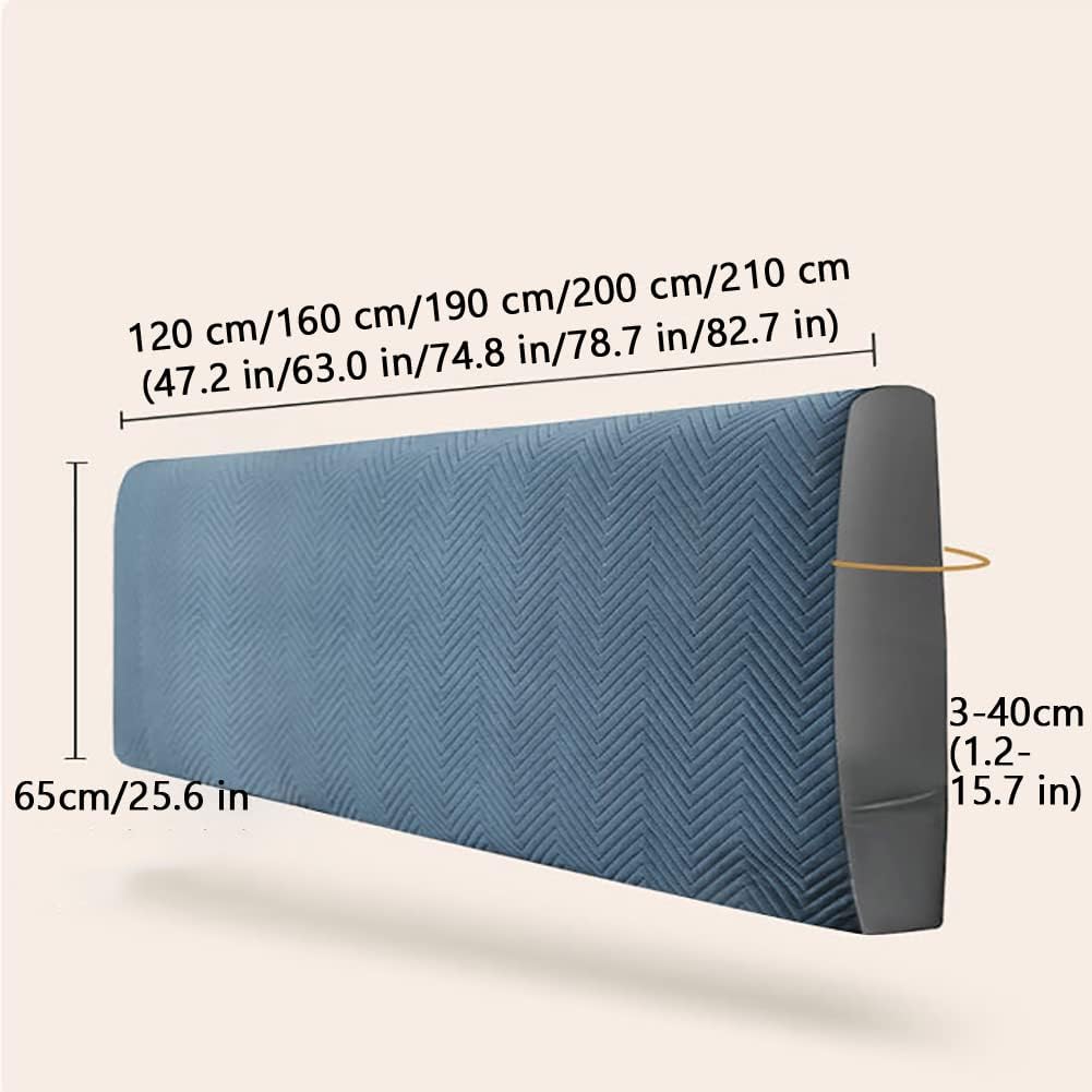 Modern Headboard Cover 120/160/190/200/210 cm,Stretch Dustproof Bed Head Cover,Padded Headboard Cover,for Bedroom Decoration