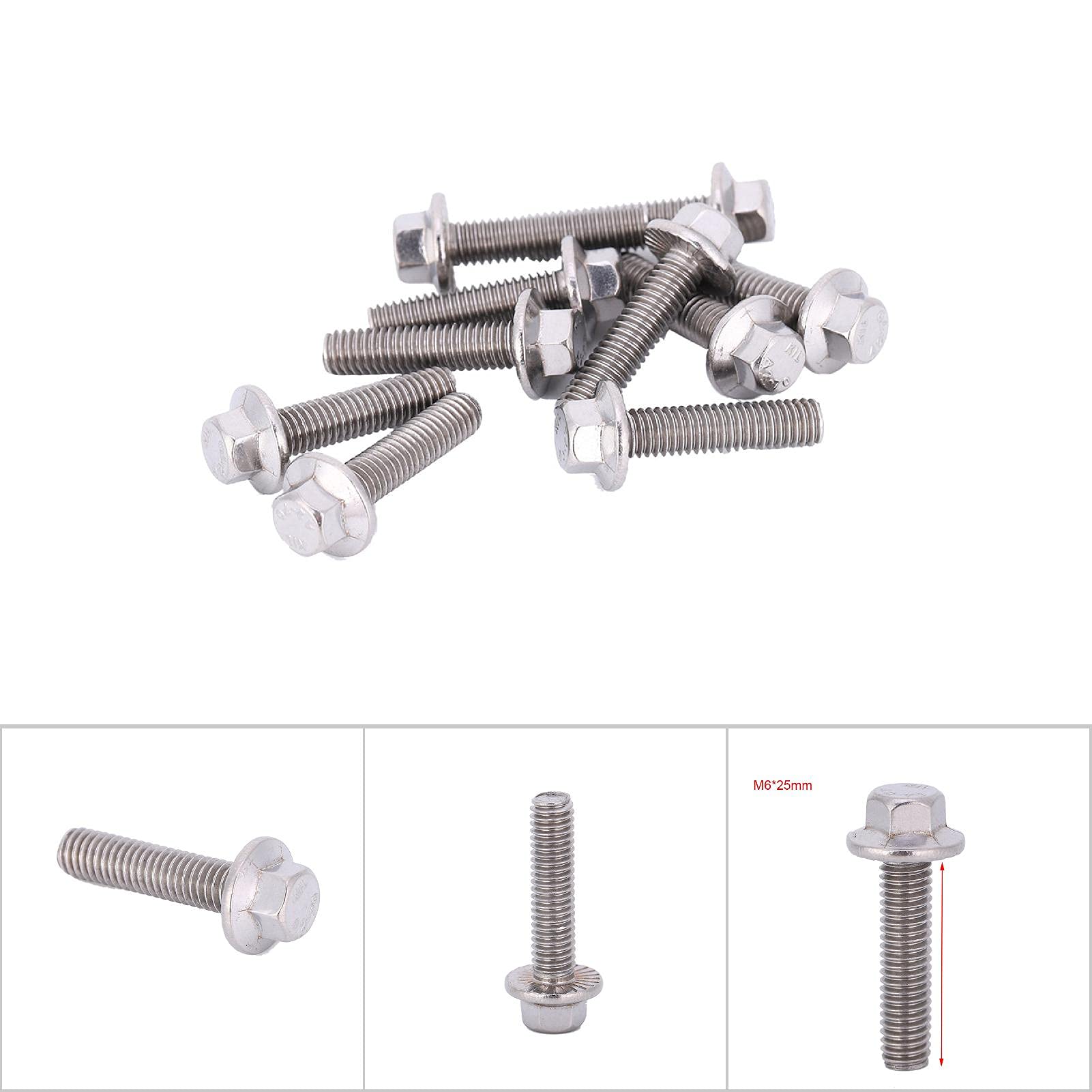 10 PZ M6 SS304 Viti Tappo Rondella Testa Bulloni Elementi Di Fissaggio Strumenti In Acciaio Inossidabile Adatto Per Aree Industriali(M6*25-rame - Foto 3