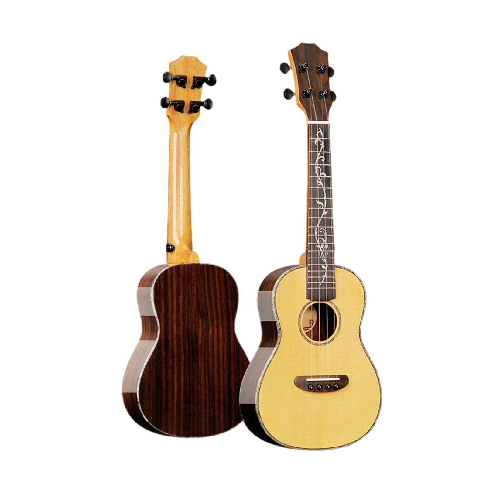 Professionelle Ukulele 23 Zoll Ukulele Aus Akazienholz Mit Massiver Decke Für Erwachsene Anfänger Und Professionelle Spieler