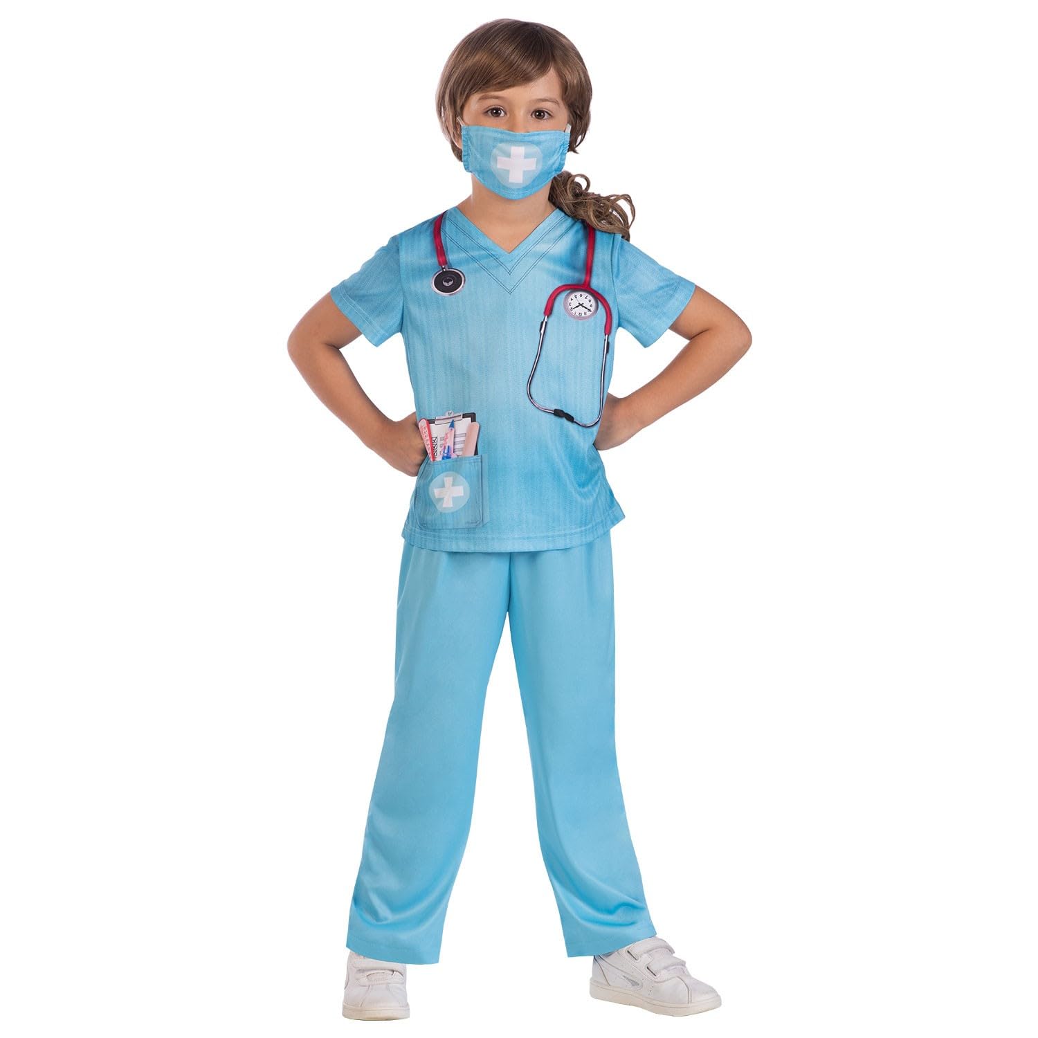 amscan 9910155 - Kids Sustainable Doctor World Book Day Fancy Dress Costume Age: 3-4 Yrs