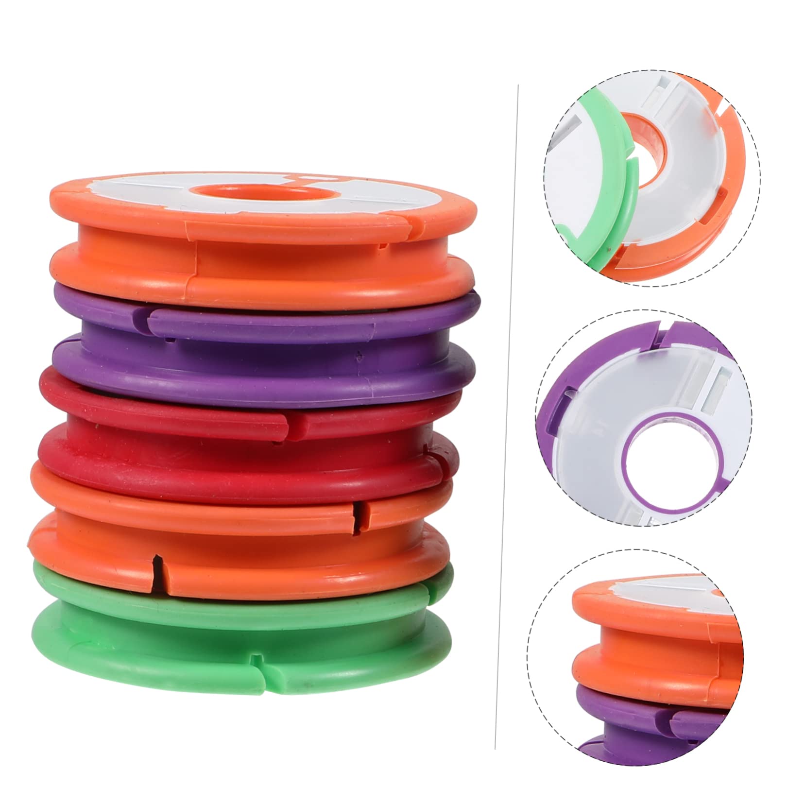 GANAZONO Fishing Line Reel Bobbin Case Compatible Main Shaft Spool for Fishing Random Color