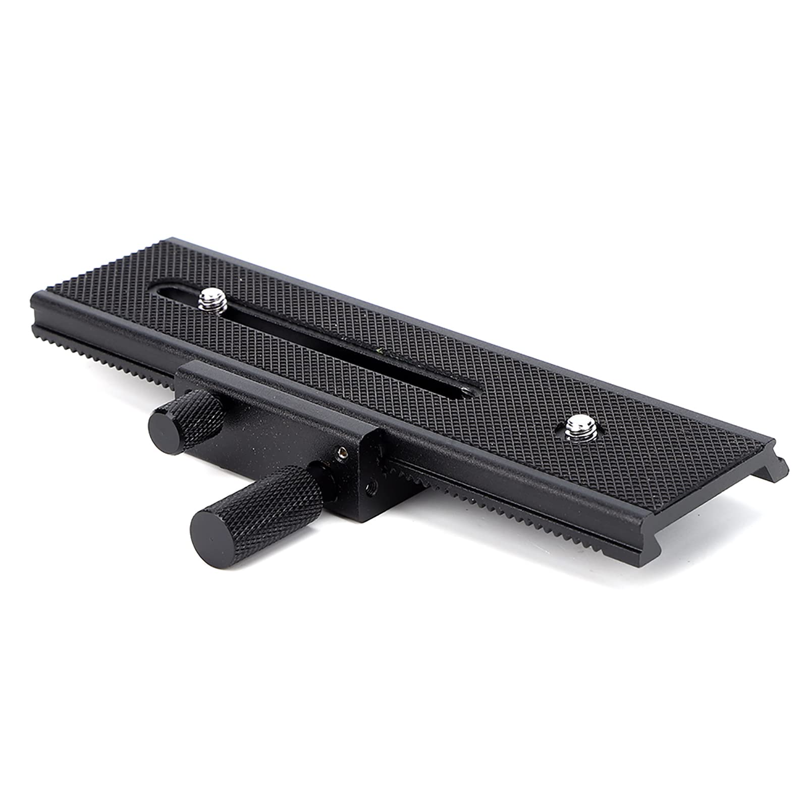 11cm Glissière sur, Curseur de Rail Mise au Point Macro à 2 Voies avec Rail pour caméra vis Montage Montage 1 4 "pour Une Prise Vue rapprochée Universelle po appareils Photo DSLR glissière Prise Vue