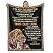 TURMTF Daughter Blanket from Dad, Graduation Christmas Birthday Gifts for Daughter from Dad, Daughter Lion Throw Blanket, to My Daughter Gifts from Dad (Lion, 50X60)