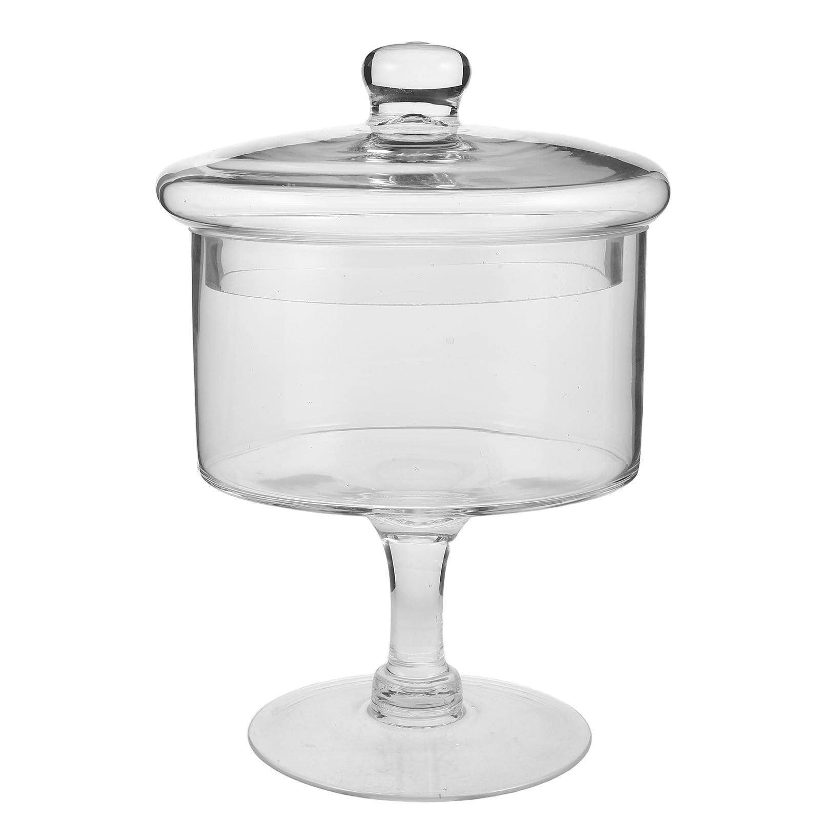 Operitacx Alzatina per Dolci in Vetro con Coperchio, Espositore 25 CM