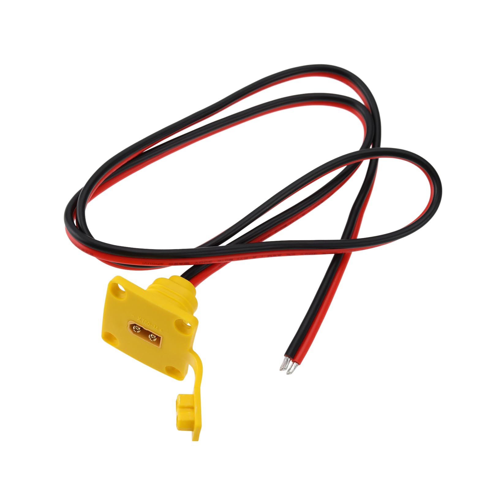eMagTech XT60 Male to Blank Wire Power Cable Adapter E-Bike Charging Cable 12AWG Solar Panel Adapter for RC Aircraft Remote Control Toy Cars 1M