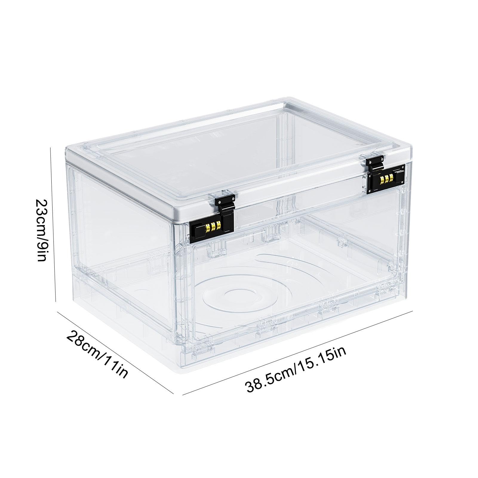 Arzneimittelverriegelungsbox, transparente Aufbewahrungsbox mit Schloss – | abschließbare Kühlschrankboxen – kompakte transparente -Schlossbox mit hoher Kapazität