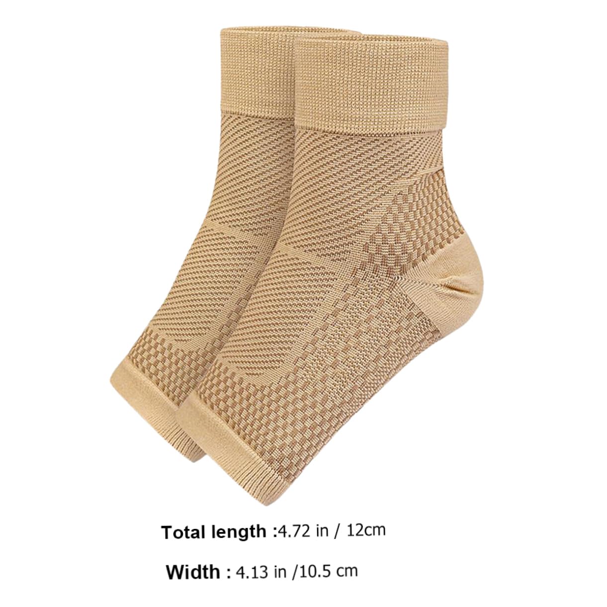 COLLBATH 1 Pair Sports Ankle Support Brace Compression Socks for Women Men Ankle Sleeve for Plantar Relief