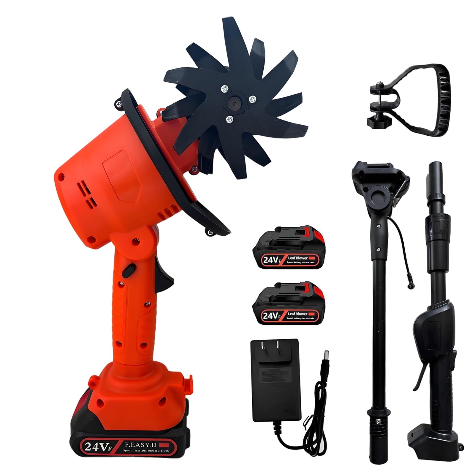 Labrador eléctrico inalámbrico para jardín con poste de extensión y dientes de acero, 10 cm de ancho y profundidad, ideal para labrar y sembrar semillas