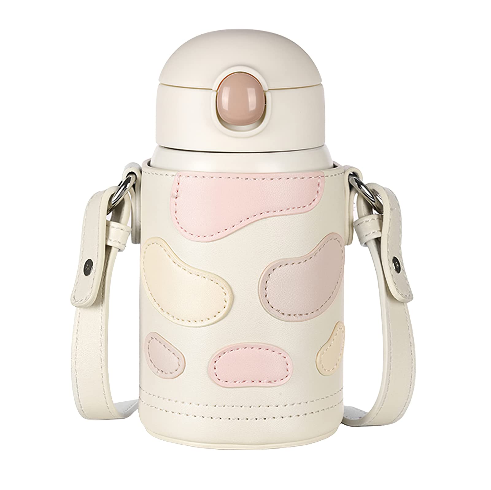 子ども用水筒 450ml ピンク キャラクター付き 子ども用水筒 450ml ピンク キャラクター付き