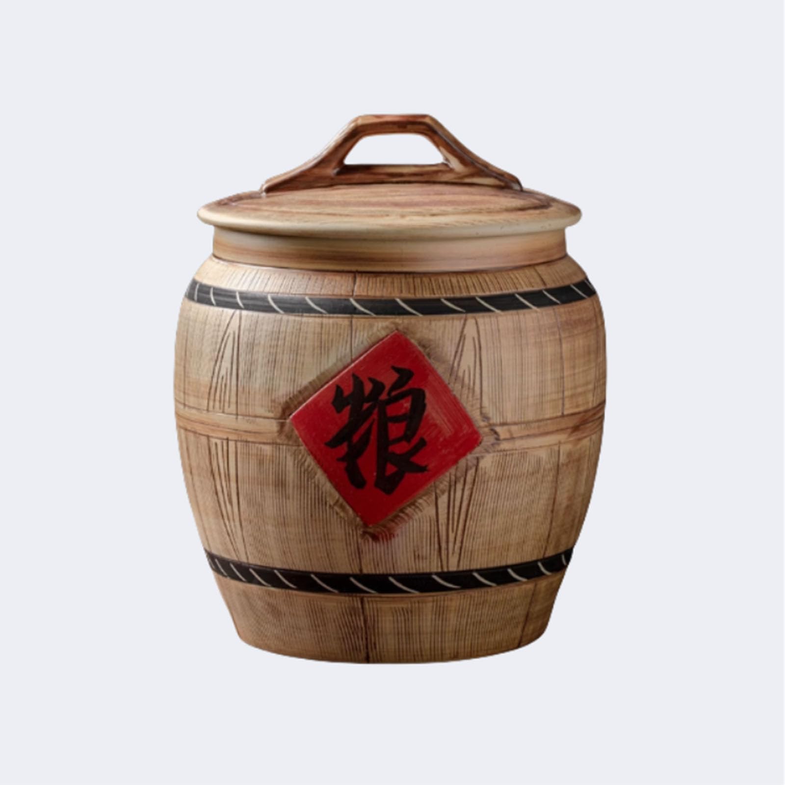 Ixtregzjkm D Coffee Jar, Flour Bucket, Grain Ispenser, Rice Storage Container, Ceramic Airtight Jar, Ceramic Rice Ispenser With Li, Airtight Ceramic Rice Bin, Airtight Storage Container For Pantry 10Kg