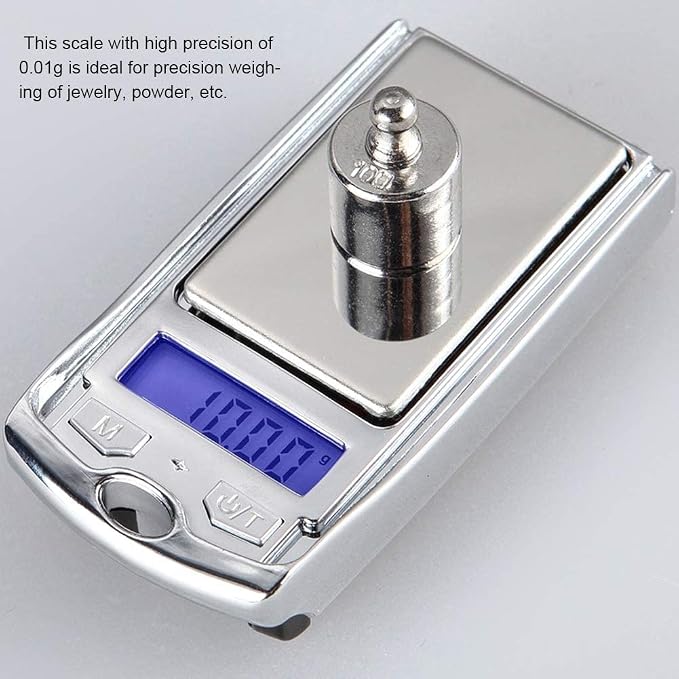 Báscula Digital de Bolsillo 100g Alta Precisión LCD miniatura 4