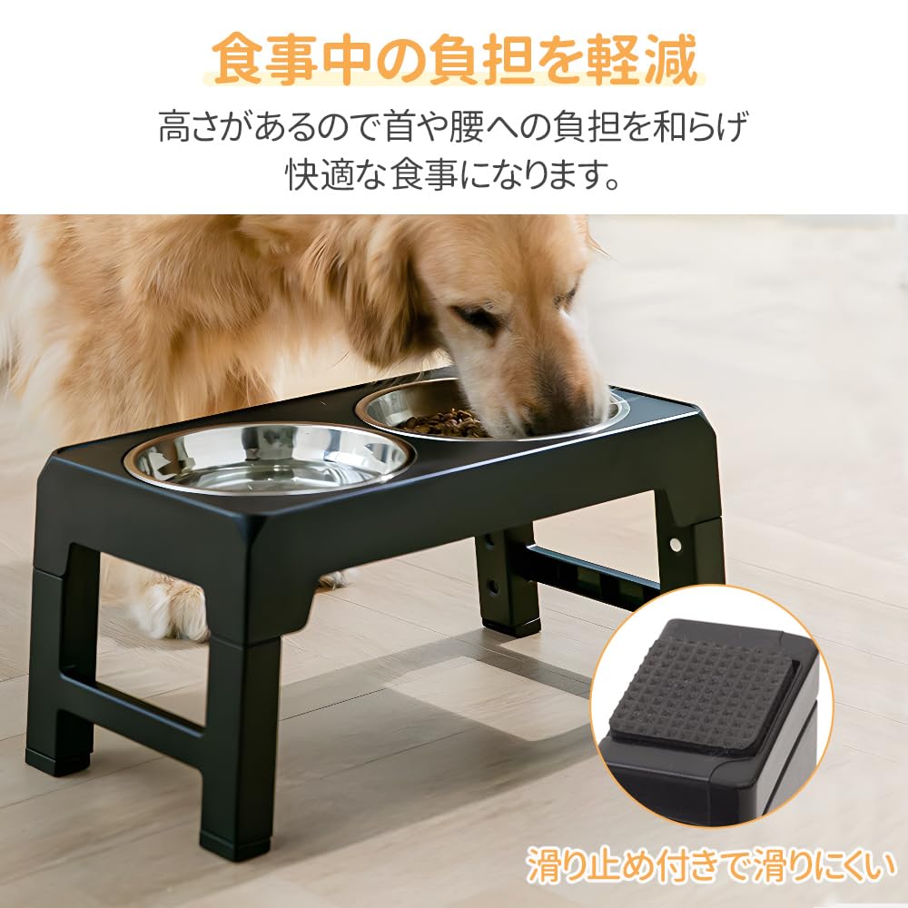Amazon | life_mart ペットボウル エサ入れ 大型犬 ～ 小犬