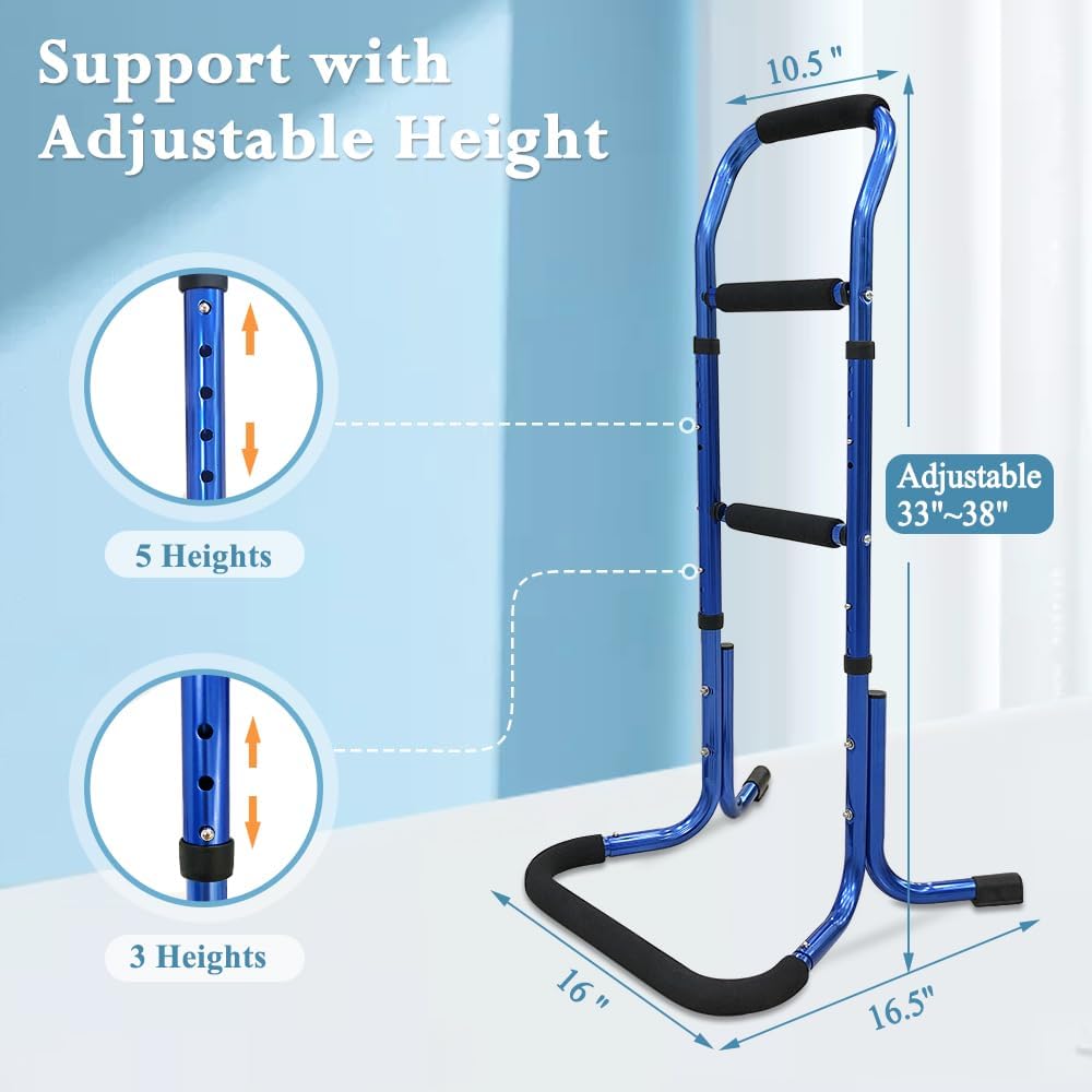 Soporte de asistencia para ancianos, dispositivos de elevación de sillas para personas mayores, soportes de pie, rieles de cama, elevador de asiento para adultos, ayuda para caminar, ayuda portátil