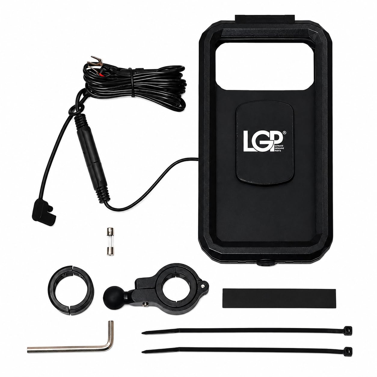 Waterproof Bike Mobile Holder with 15W Wireless Charging and USB Type C Fast Charging 360 Rotation Shockproof Motorcycle Phone Mount for Handlebar-picture-15