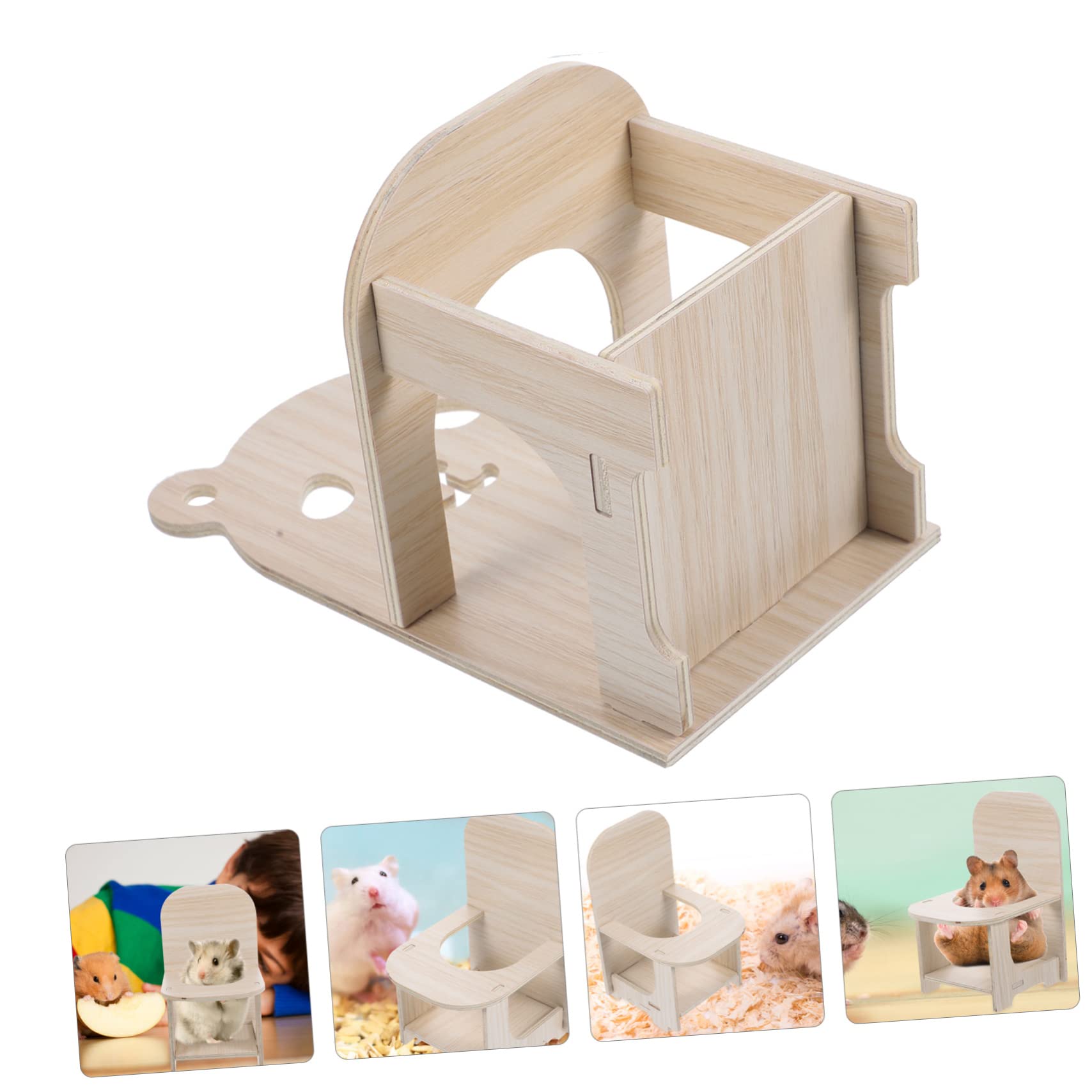 Trixie zandbad met platform muizen / hamsters keramiek / hout