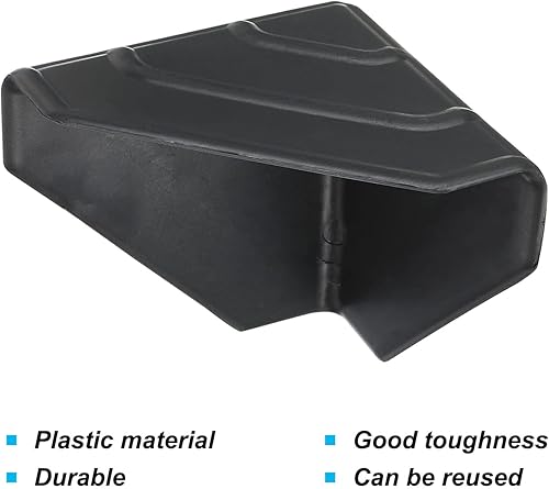 Miniatura 4 de MECCANIXITY Protector de esquina PP plástico 3.5 "x 3.5" x 3.5" para cartón, cajas de embalaje negro paquete de 8