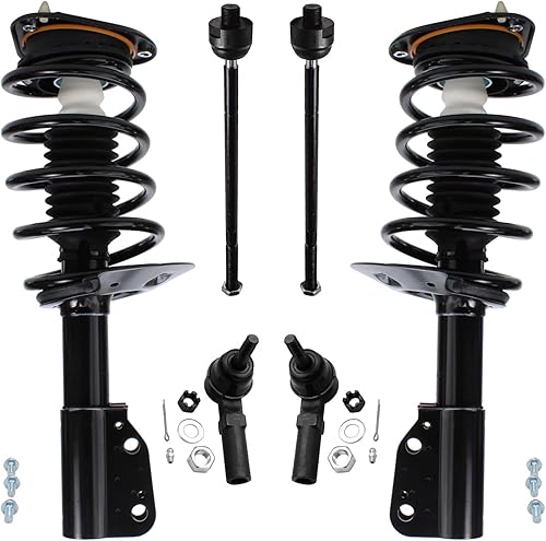 Miniatura 385 de Detroit Axle - Kit de puntales delanteros de 6 piezas para Chevrolet Aveo Aveo5 Pontiac G3 Wave, barra estabilizadora, varillas de acoplamiento