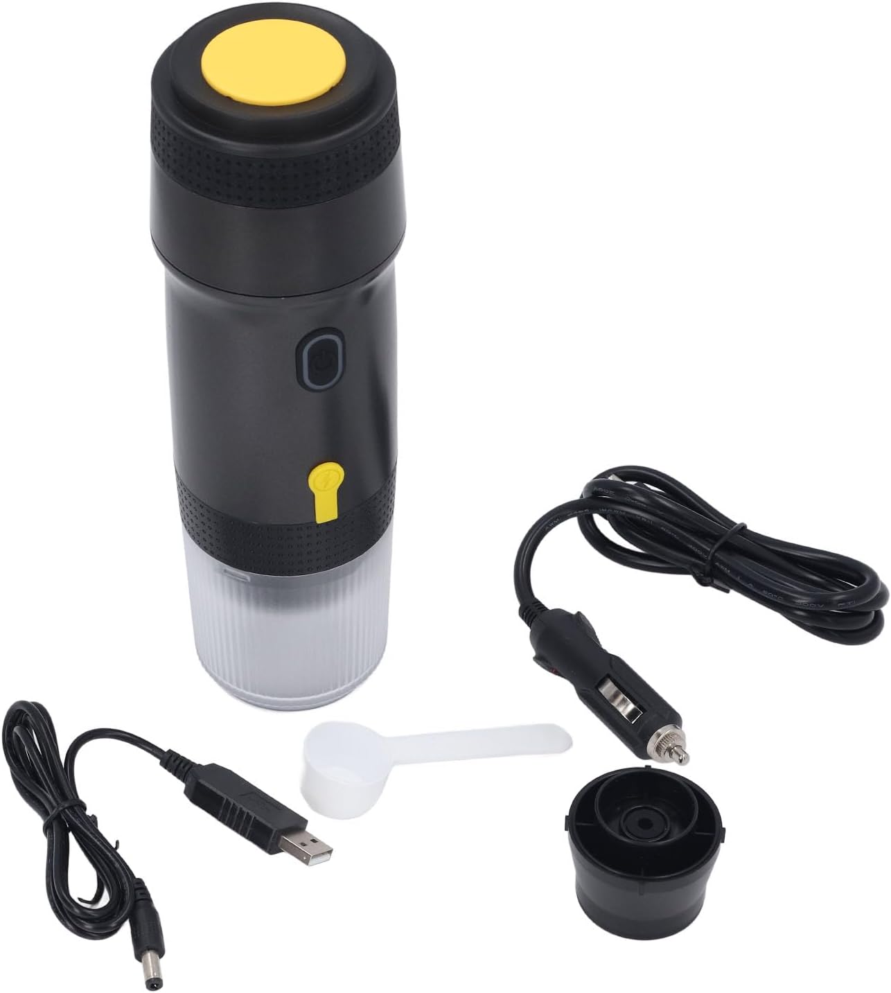 Cafetera Portátil 20 Bar Compatible Cápsulas y Molido para Viajes