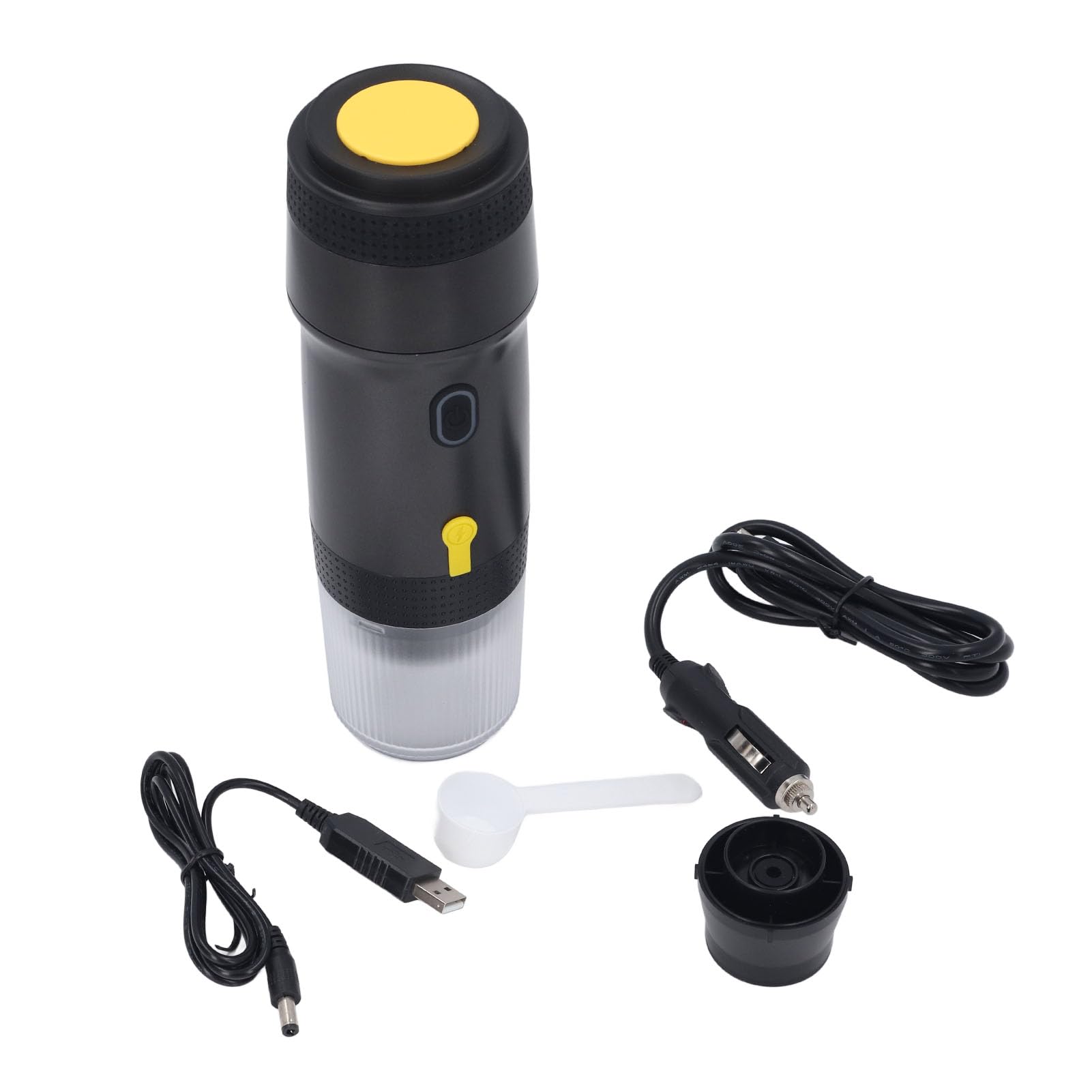 Portátil, Mini Eléctrica, Compatible con Cápsulas NES para Cápsulas DG, Cartuchos de café en Polvo, Extracción de 20 Barras, Recargable por USB para Viajes en
