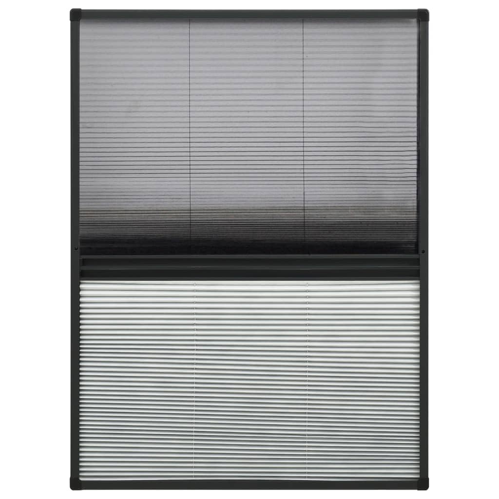 Moustiquaire Enroulable pour Fenêtre de Toit, Moustiquaire plissée pour fenêtre Aluminium 80x120 cm