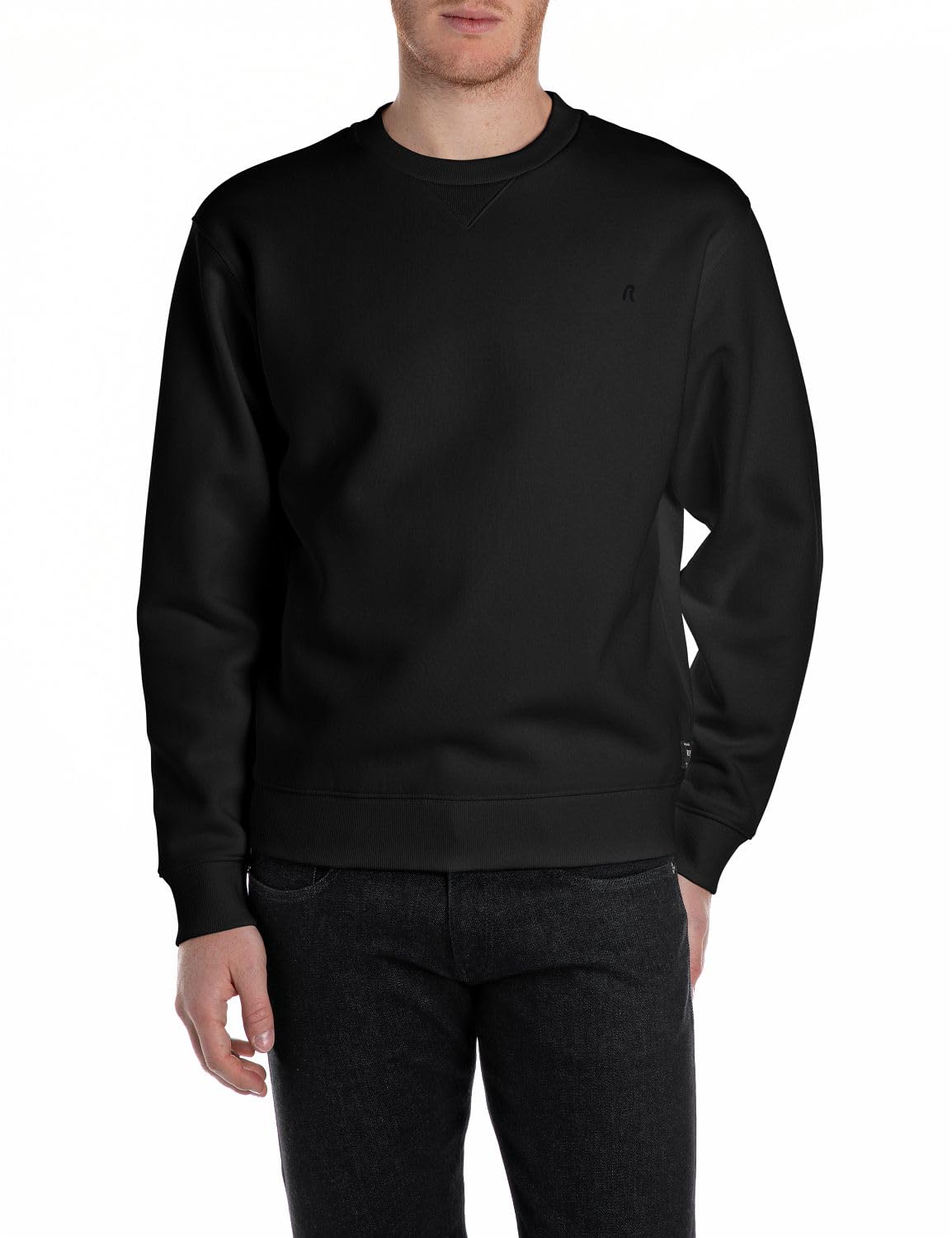 Replay Men's M3102 Sweatshirt, 098 Black, XL
