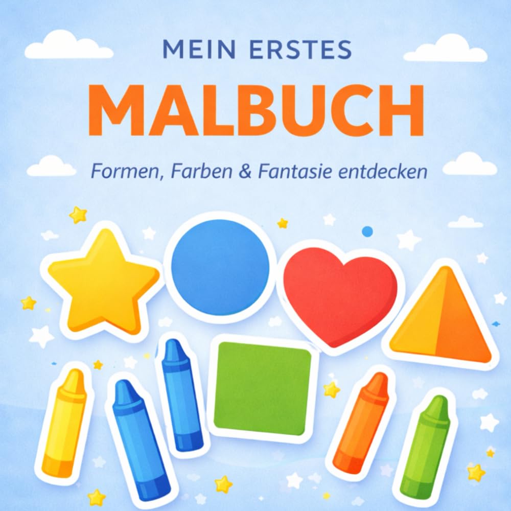 MEIN ERSTES MALBUCH: Formen, Farben & Fantasie entdecken!
