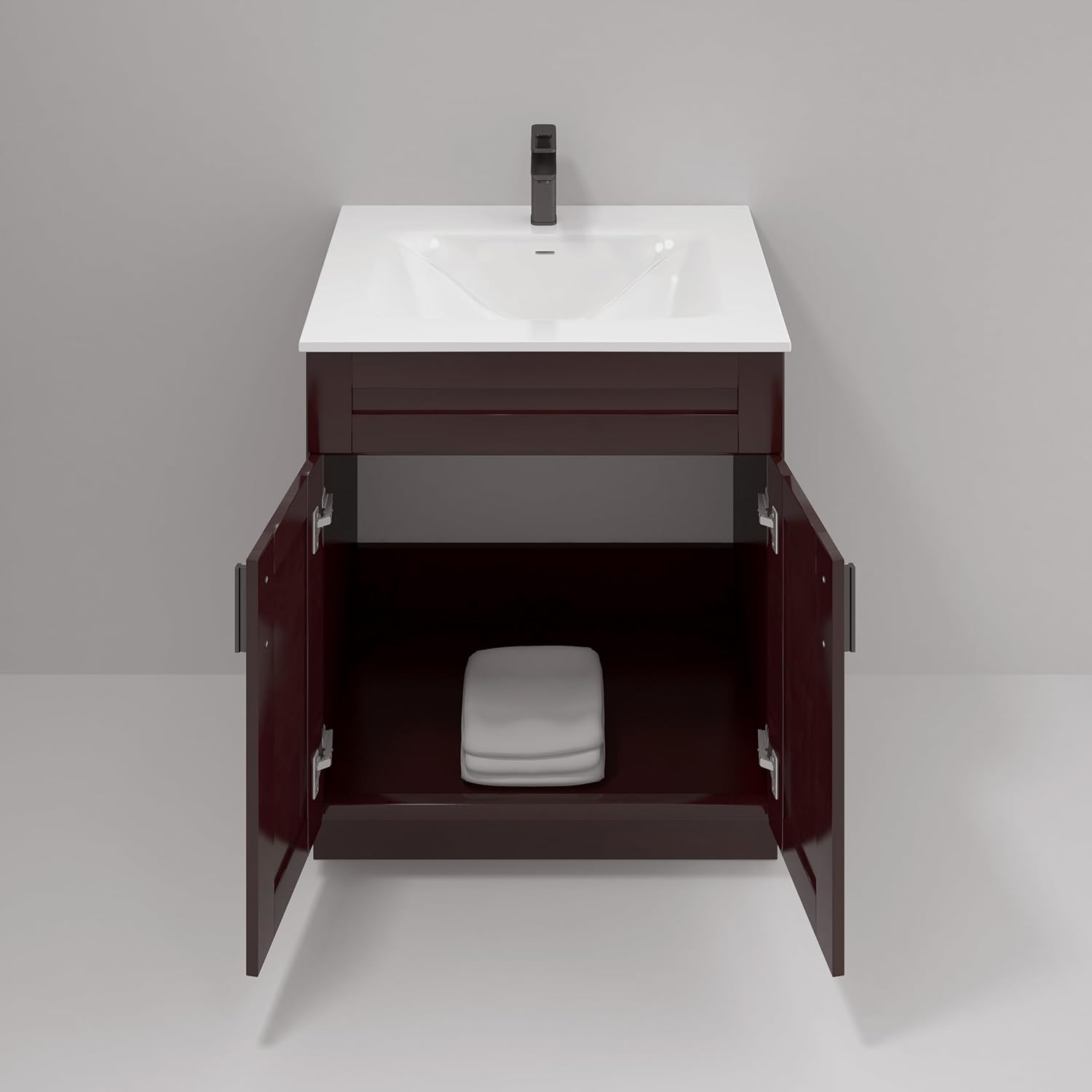 La Royal Espresso Shaker Sink Base Bathroom Vanity 30" Width Ready-to-Assemble Cabinet