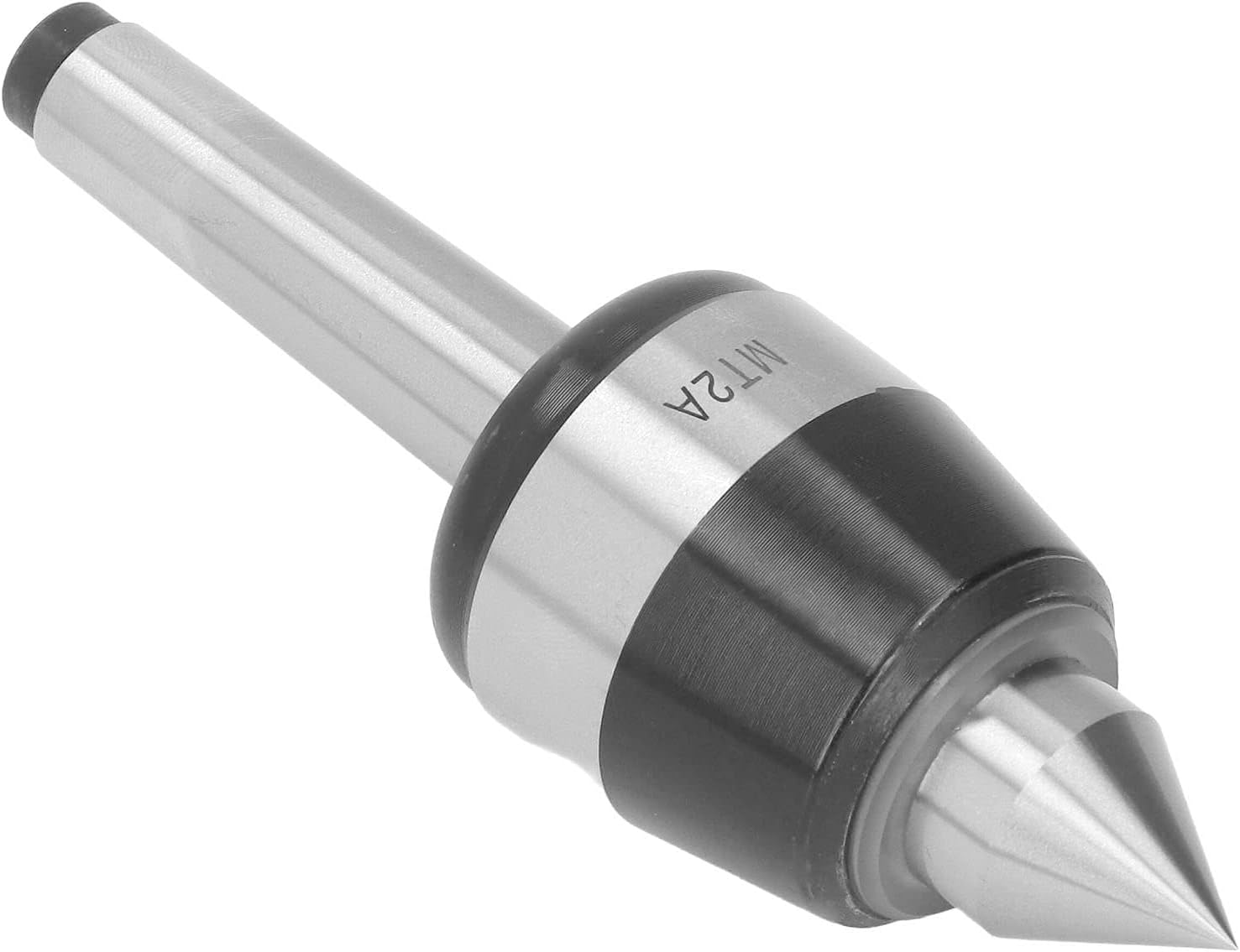 MT2A Live Center, 6000 RPM High Speed, 0.005 Accuracy, Waterproof Design, Quadruple Bearing Support, Morse Taper 2, Ideal for CNC Lathes Machining