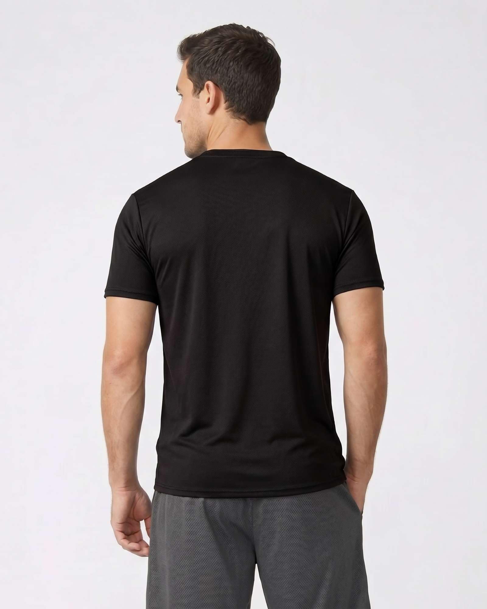 Real Essentials 5 Pack Men’s Active Quick Dry Mesh Crew Neck T Shirts | Athletic Short Sleeve Tee (Available in Big & Tall)