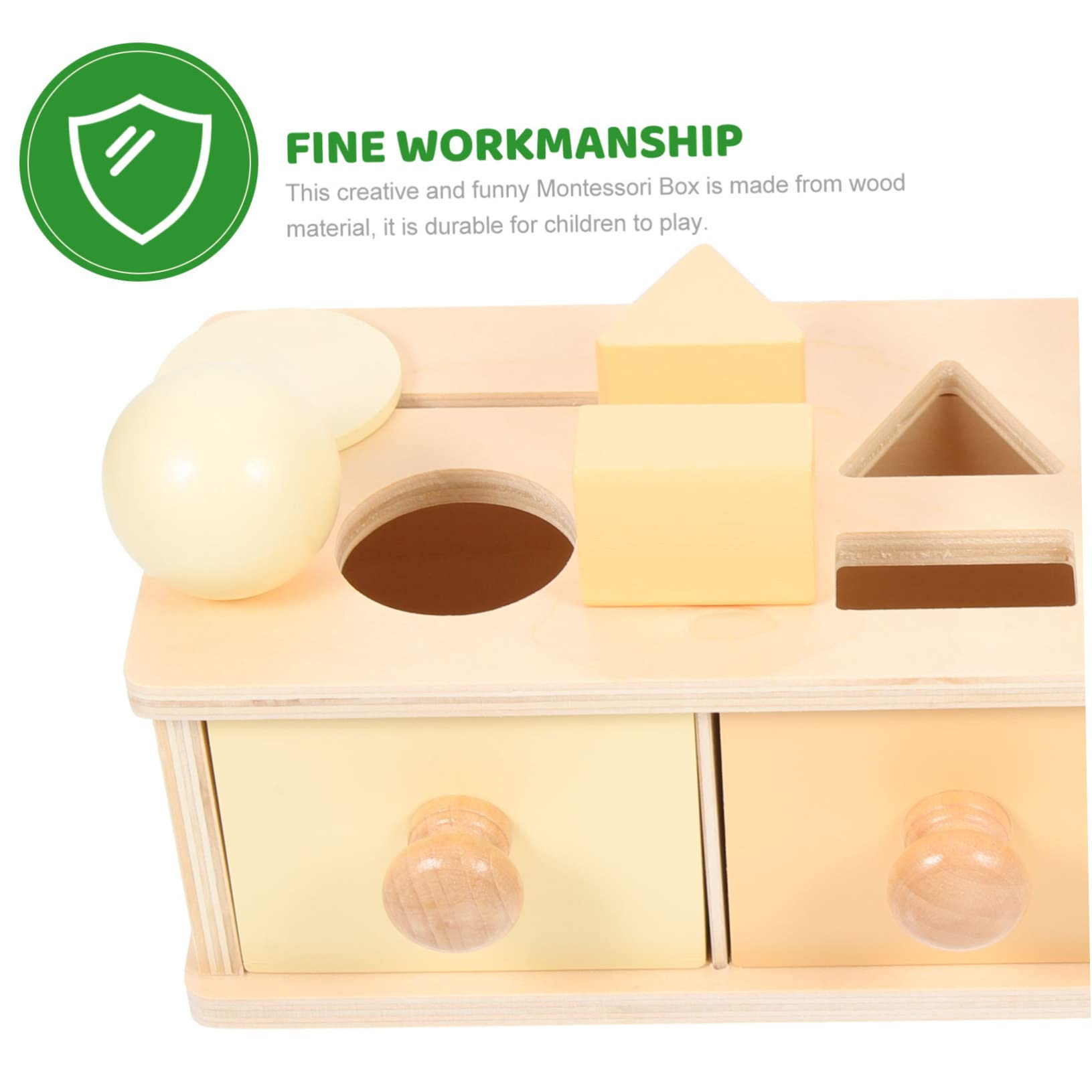 Mikikit Juguete de Caja de Madera Montessori para Aprendizaje Infantil