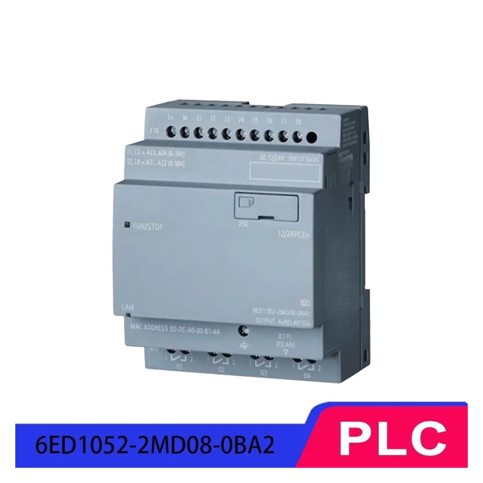 Module PLC industriel, 6ED1052-2MD08-0BA2 entrée 4 sorties relais module d'entrée numérique