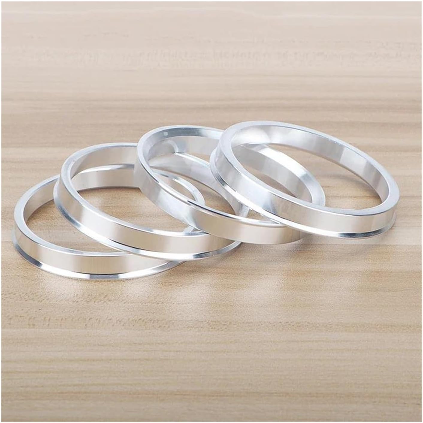 4pieces 67.1-66.6 71.6-67.1 73.1-67.1 73.1-70.3 73.1-56.1mm Hub Centric Rings Aluminium Wheel Hub Rings Wheel Spacers(71.6-67.1mm)