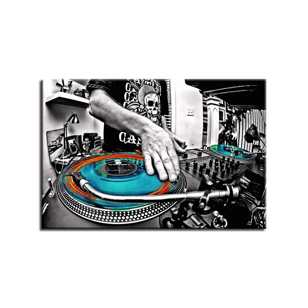 DJ Musical Instruments Canvas,Wall Art Pictures Living Room HD Prints Dance Hall Poster 1 Piece Paintings Home Decor No Frame 60x90cm