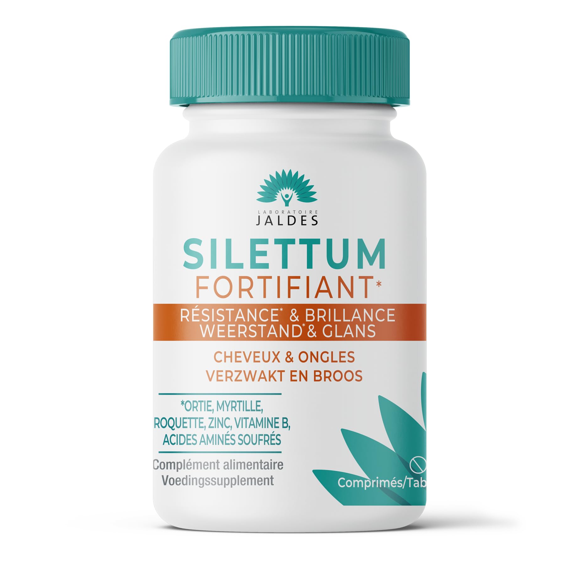SILETTUM Fortifiant Pack Eco 180 Comprimés | Agit pour des Cheveux et Ongles Forts, Résistants et plein de Vigueur | Pour Cheveux et Ongles Fragilisés et Cassants | Laboratoire Jaldes