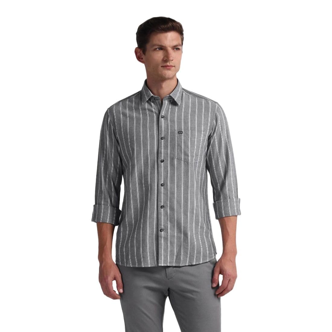 arrow Striped Slim Fit Mens Casual Shirts - 100% Cotton, Breathable & Comfortable, Full Sleeves Shirts for Men-picture-27